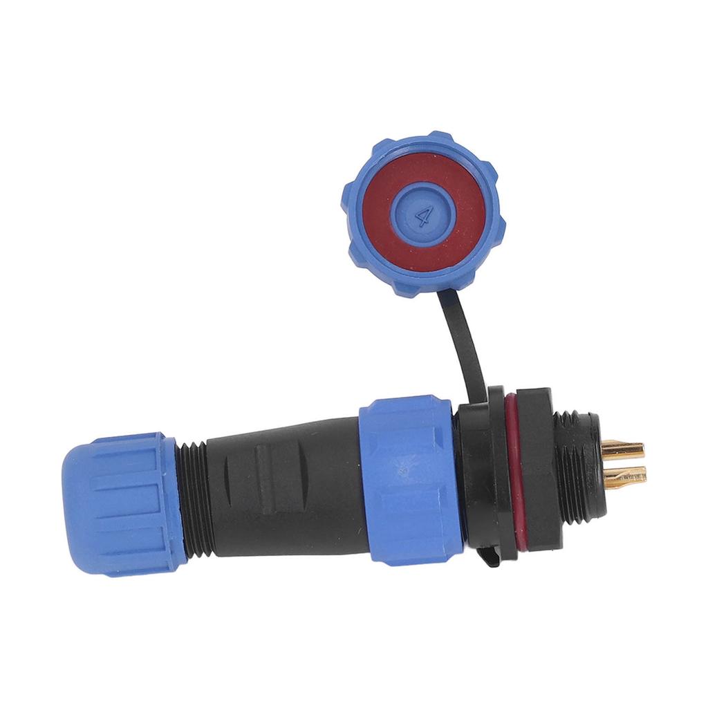 SP13 2 Pin Aviation Connector IP68 Waterproof Butt Joint Plug Socket Electrical Cable Wire Connector