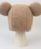 Big Ear Bear Fleece Brown Bonnet Hat