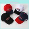 American Flag Baseball Cap With Embroidered Usa Badge For Casual Wear