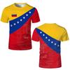 Venezuela Flag Printed Jersey T-shirt Men's Summer Breathable Sports Short-sleeved Tops Men Women Casual Crew Neck Pattern Tee