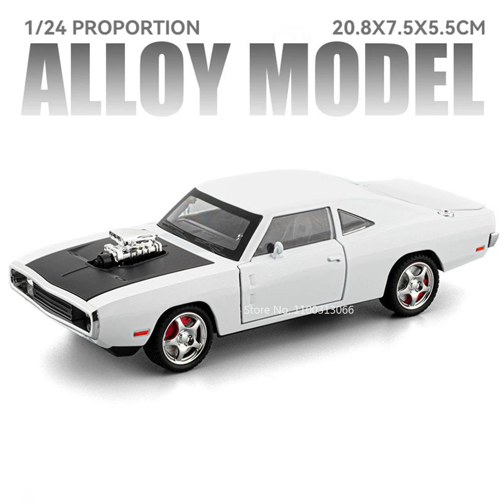 1:24 Alloy Charger GTR SKYLINE Cars Models Diecast Toys Wheel Pull Back Miniature Car with Light Music Vehicles Collectible Item