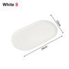 1Pcs New Stackable Fruit Plate Smooth Edge Oval Shaped Dessert Tray Reusable S/M/L Food Serving Tray for Home Kitchen