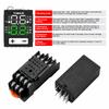 H1Y-1 DC11V DC11V AC111V Timer Delay Relay Digital Display Cycle Time Control Delayer   with Base  Power Supply