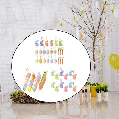 Easter Hanging Ornaments for Tree Multicolored Easter Decorations for Atmosphere Spring