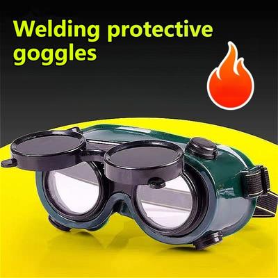 Schutzbrille Chemikalienschutzbrille Blendschutz Schweißerschutzbrille Tragbare Schweißbrille Sicherheitszubehör