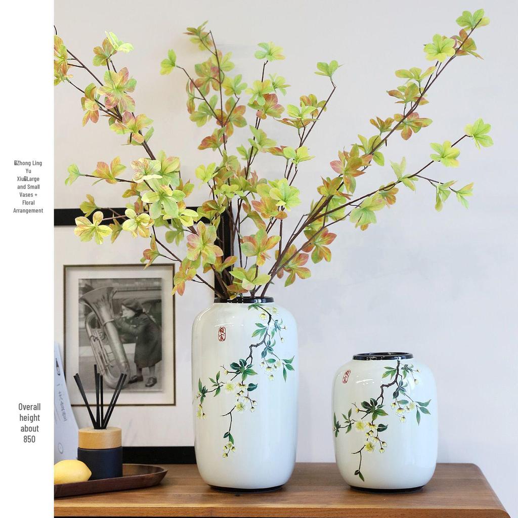 Antique-Style Chinese Ceramic Vase for Floral Display