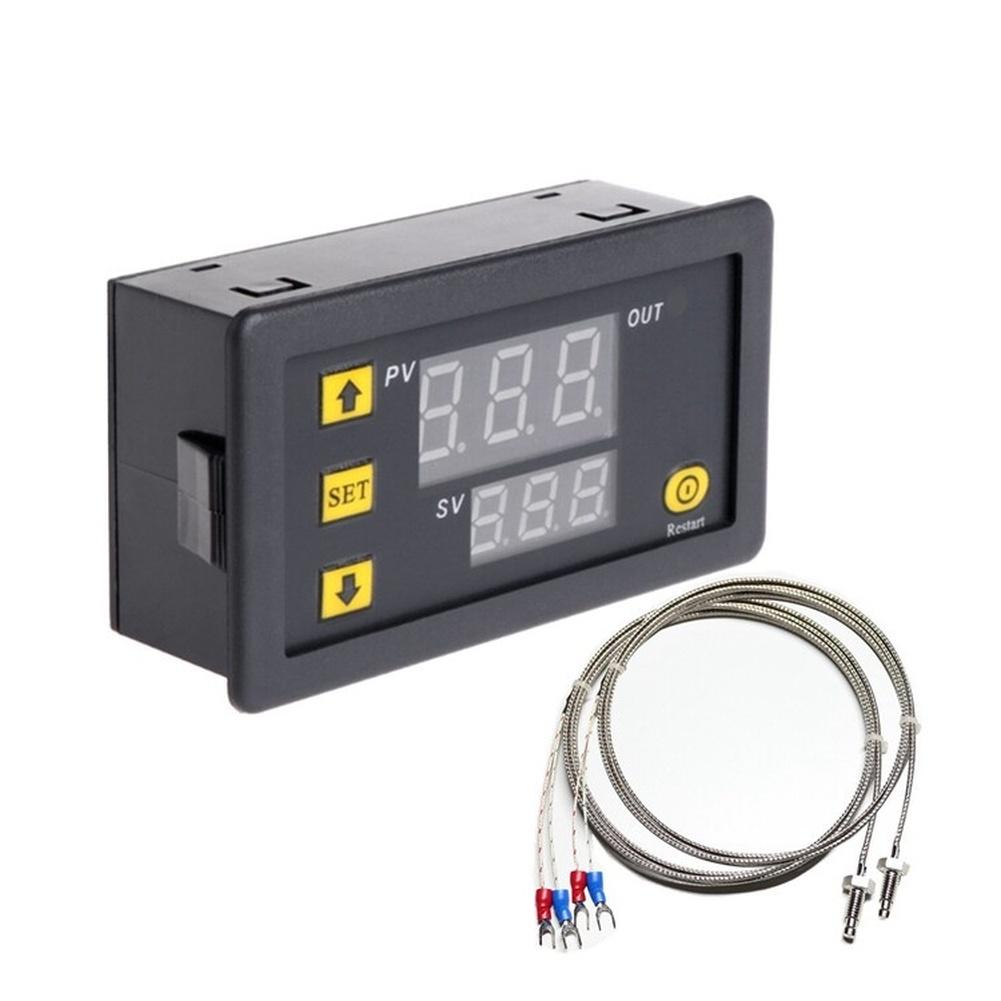 1set Digital Temperature Controller With Thermocouple Wire Industrial Grade -60°C To 500°C  K Type Thermocouple Control Switch