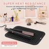 Silicone Heat Resistant Mat Hair Curling Iron Mat Hot Holder Portable Flat Iron Hair Straightener Pad Cover Travel Vanity Salon