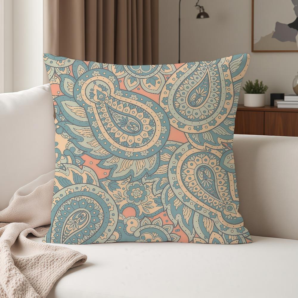 

Classic Design PPaisley Pillow Case Suitable For Bedrooms Living Rooms Cars Home Decoration 30cmx30cm