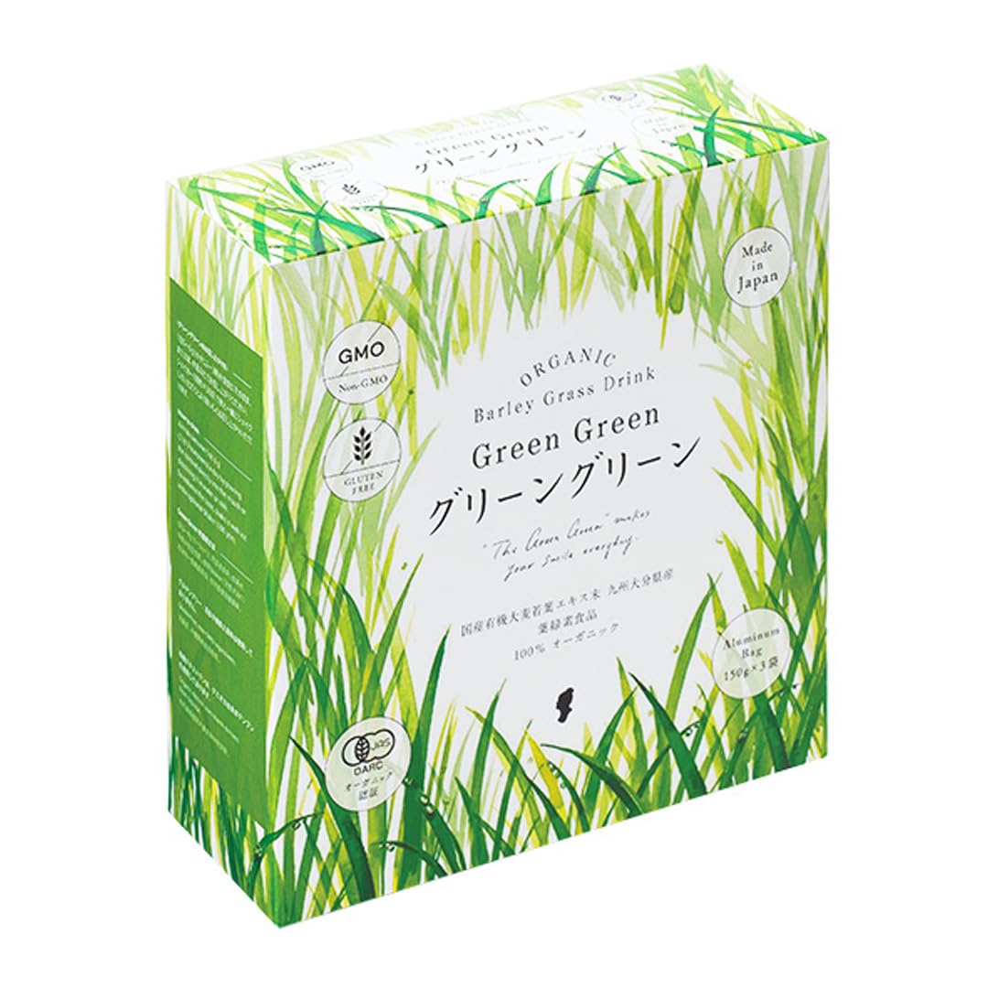 

Green Green EX Зеленый сок 450г x 3 Hollywood Cosmetics Сделано в Японии Органическая ячменная трава (150г пакеты) 100%