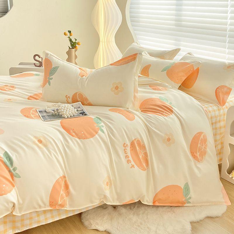 Small Fresh Bed Four-piece Dormitory Quilt Cover Three-piece Bed Sheet Set