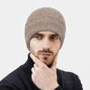 Winter Anti-Cold Wool Knit Hat with Ear Protection, Unisex for Outdoor Cycling & Skiing, Plus Velvet Yarn for Extra Warmth