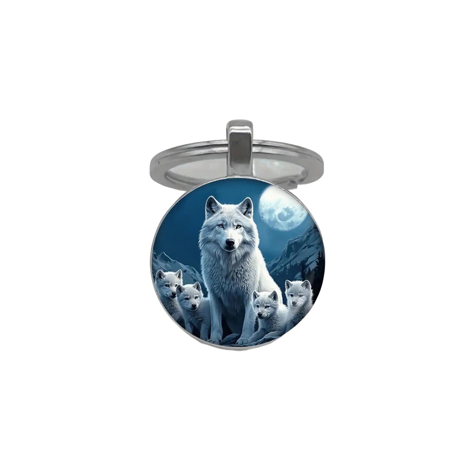 

Pocket Keychain (wolf Element) One Size