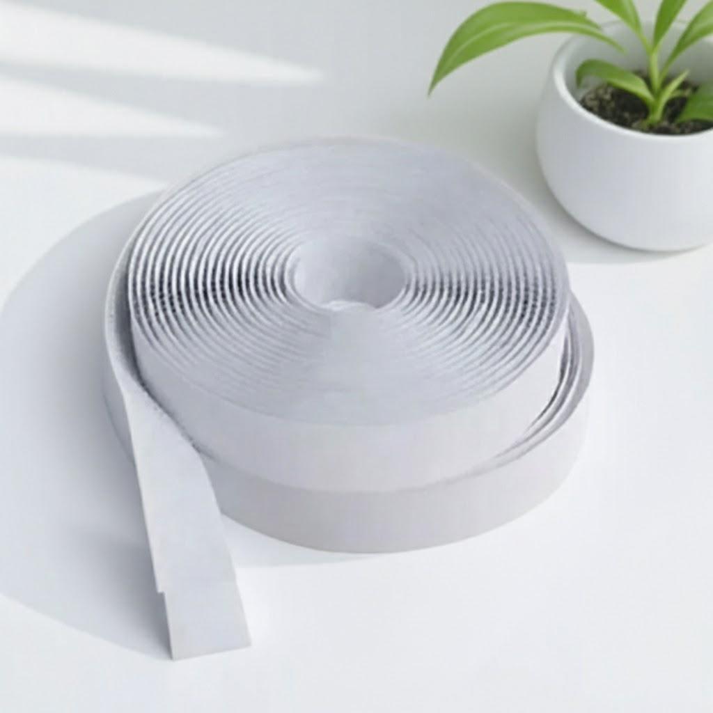 

1M Adhesive Hook Loop Tape Nylon Fastener for Car Mats Door Curtains Home Storage Organization белый