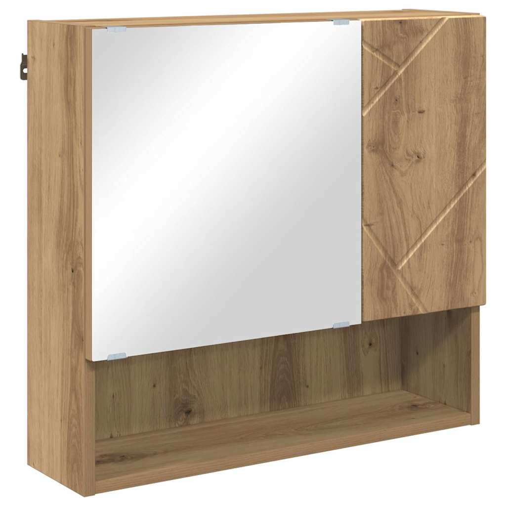 Mirror Cabinet Artisan Oak 59 X 17 X 55 Cm Engineered Wood
