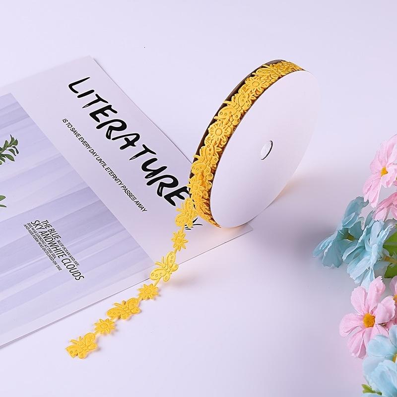 1.5cm Wide Fine Butterfly Flower Lace fabric Craft Cake Gift Wrap With DIY Handmade Hat Purse Bouquet Ribbon Accessories renda