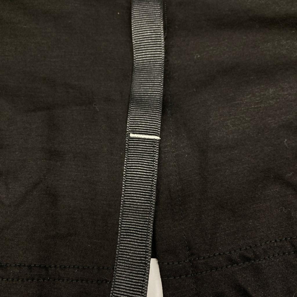 OLLEBOREBLA Black Pig Tape Design Long Shirt Dress Not Written blackUsed