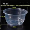 Disposable Round Plastic Bowl with Lid