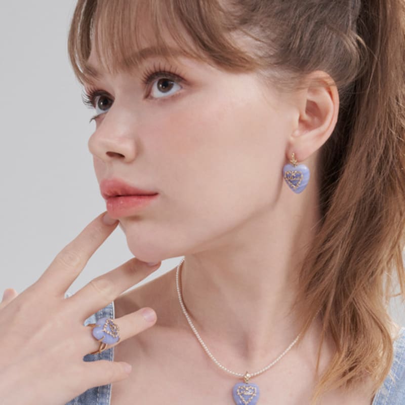 

MIAF Heybongbong Lilac Blue Open Ring MF052R yellow gold