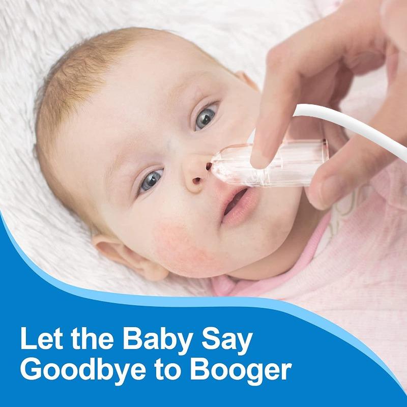 Baby Nasal Aspirator Powerful Hand Pump Nose Sucker Quiet Manual Nose Suctioners for Babies Baby Nasal Sucker Aspirator Snot