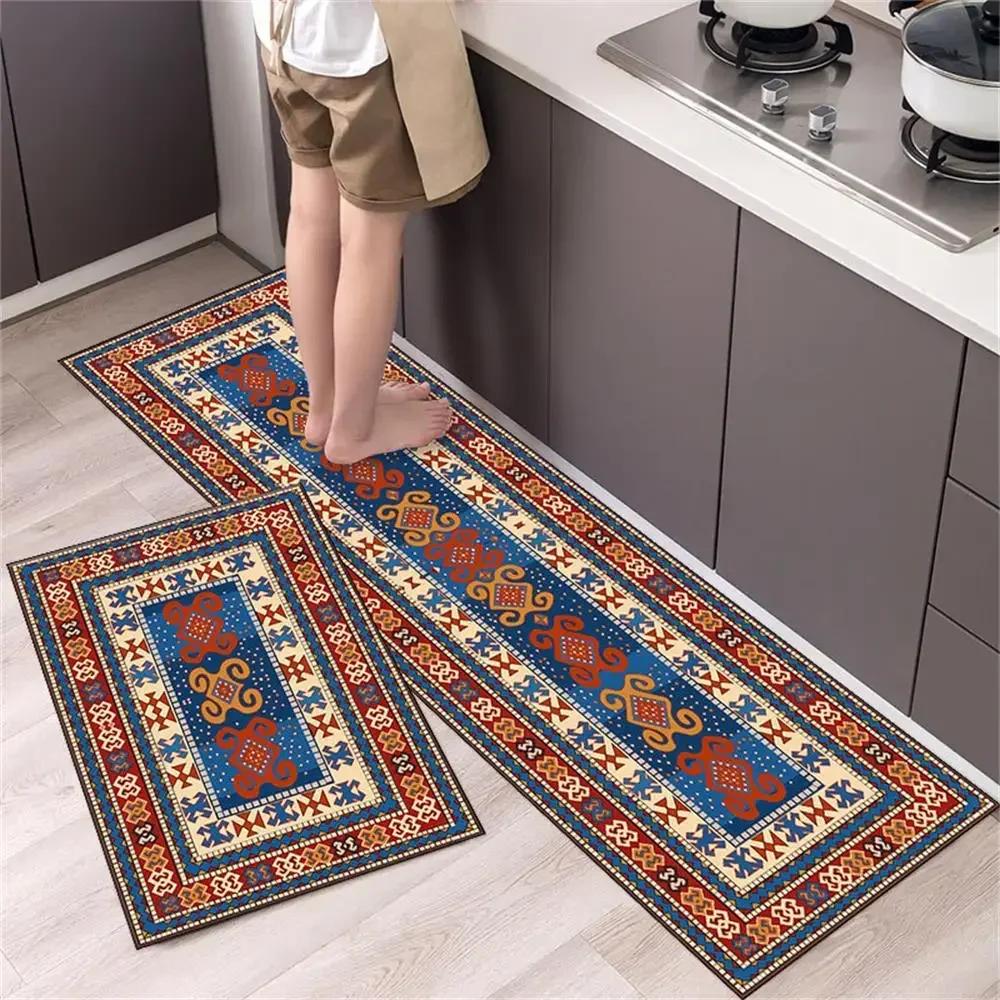 Kitchen Carpet Mats for Floor Bedroom Living Room Long Bedside Area Rug Soft Washable Carpet Anti Slip Bathroom Entrance Doormat