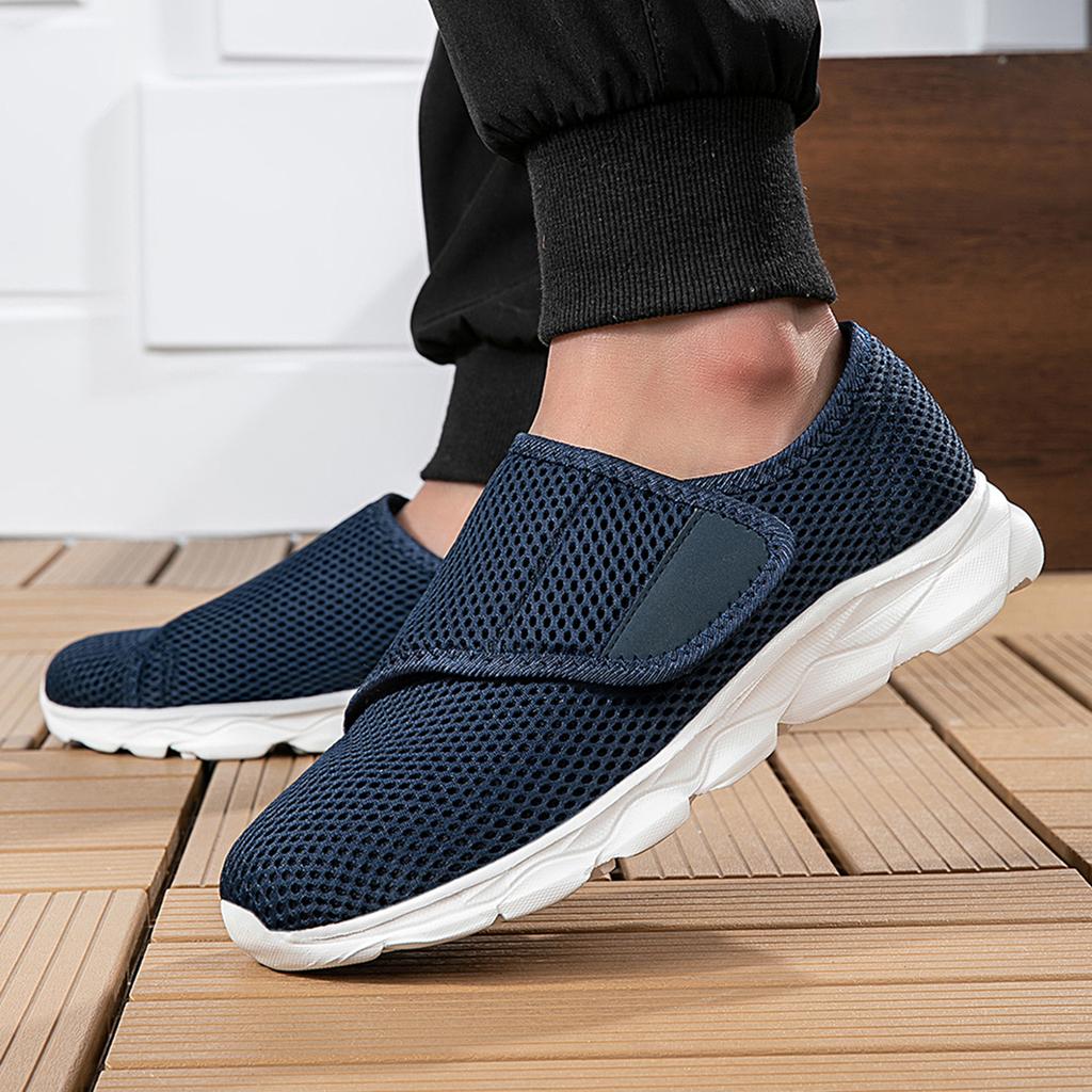 Lässige orthopädische Schuhe für breite Füße, geschwollene Schuhe, Daumenumkehr, Anpassung, weicher, bequemer Diabetikerschuh, Wanderschuhe