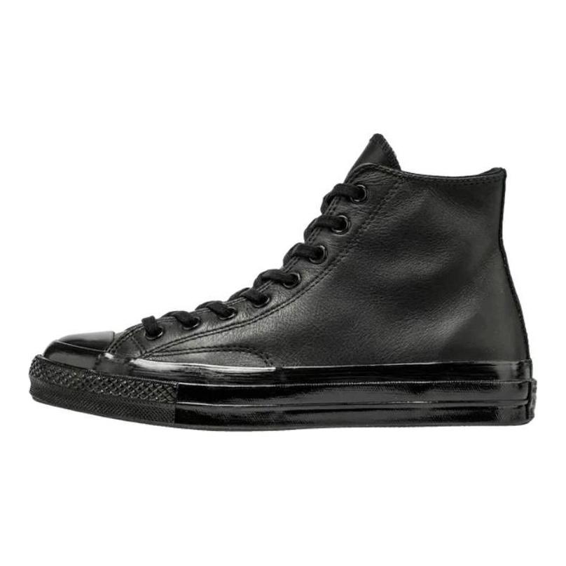 Converse Chuck 70 Mono Leder Schwarz Herren Sneaker Metallic-Schwarz 155454C