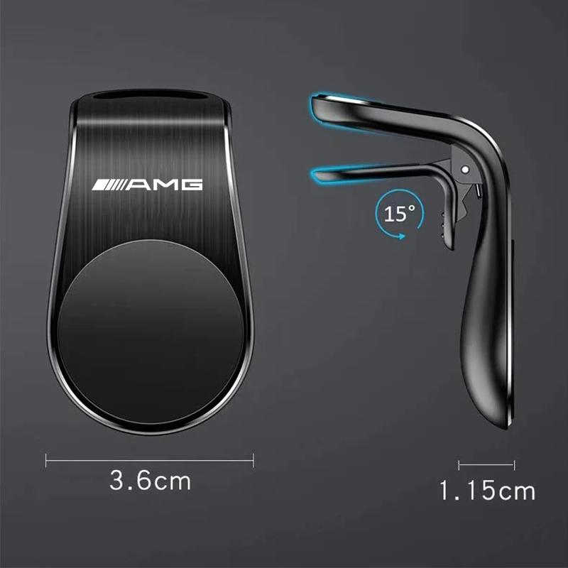 IUM3   Magnetic Car Phone Holder Air Vent GPS Fixed Clip For Mercedes Benz AMG GLC W203 W206 W220 W205 W211 W212 W201 W210 W108 GLK GLE
