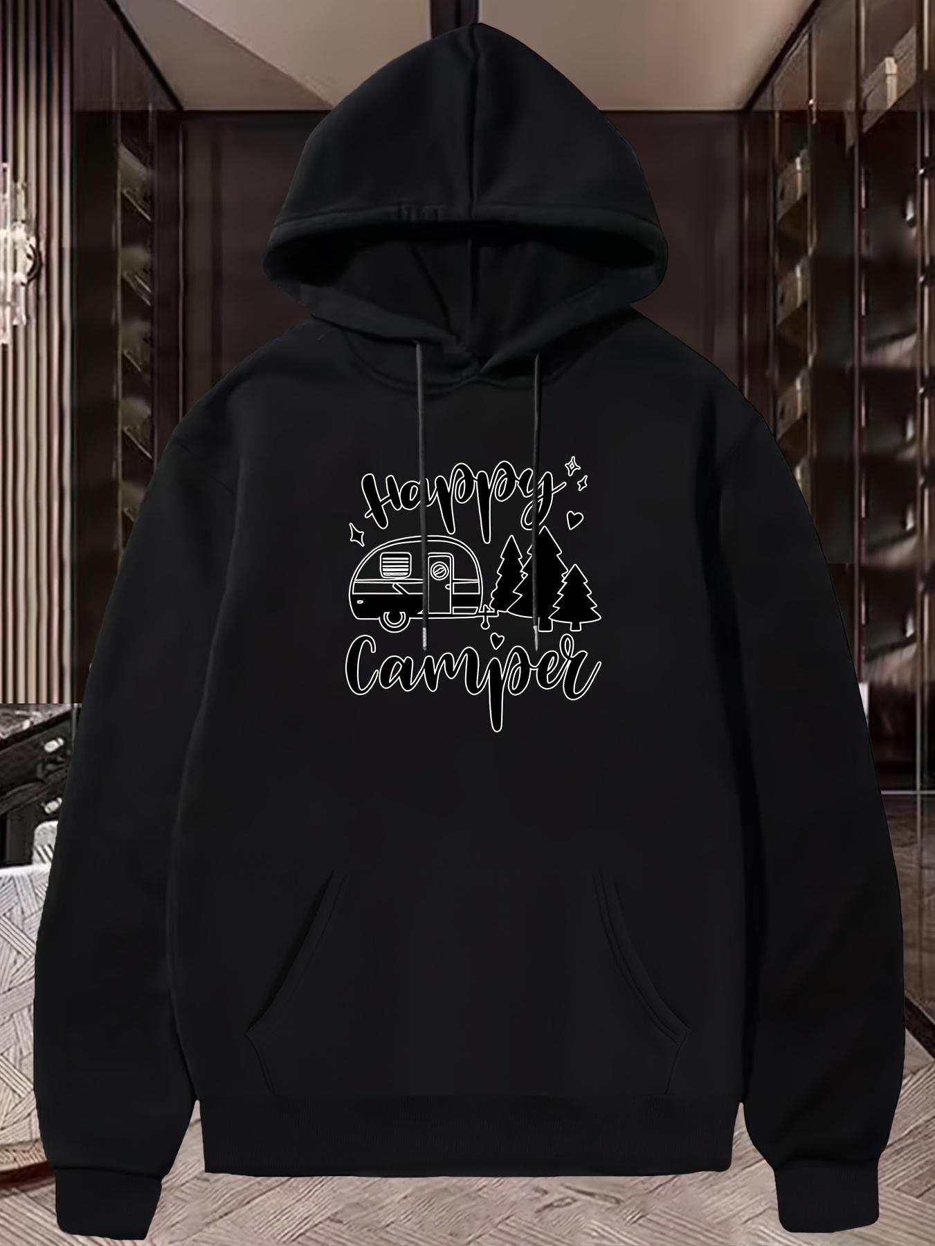 

Men s Hooded Sweatshirt Design with Pine Tree Graphics Gray Long Sleeve Casual Hip-Hop Style Polyester Blend for Fall and Winter 3XL