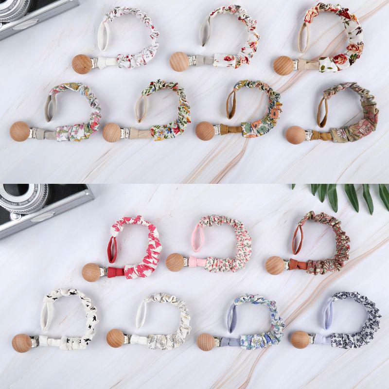 Baby Infant Cotton Pacifier Clip for Newborn Teething Soother Chew Dummy Chains