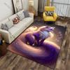 Mystical Fox Elegantly Glowing Carpet Yoga Living Room Room Decor Children's Crawling Mat Doormat Area Rug Games Mat