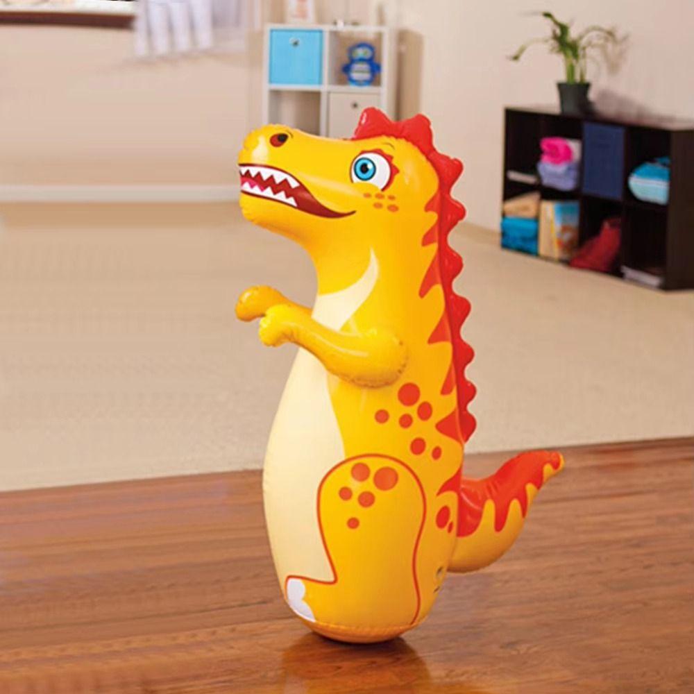 Boxing Training Inflatable Tumbler Dinosaur Cartoon Inflatable Punching Bag  Outdoor Toys
