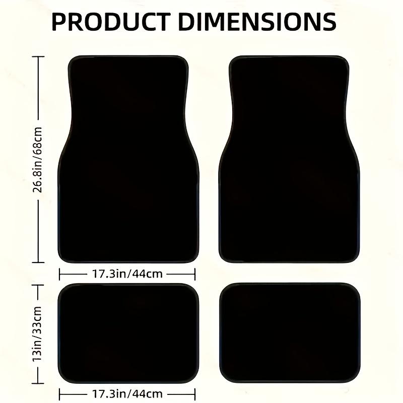 1 Stück Kofferraummatte für Auto mit aufgedrucktem Herzmuster, 2D Flaches Design, Universell Kompatibel