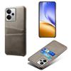 For Realme 14 5G Case Dual Card Slots PU Leather+Hard PC Phone Cover