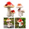 Simulation Garden Mushroom Statue Mushroom Figurines for Home Shelf Lawn
