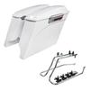 Motorcycle 5" Extended Stretched Hard SaddleBags Conversion Brackets For Harley Softail Fatboy 1984-2017