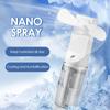 Portable Humidifier Fan Mini Handheld Mist Fan Rechargeable Small Water Spray Hand Fan Mini Face Steamer Fan Summer Cooling Fan