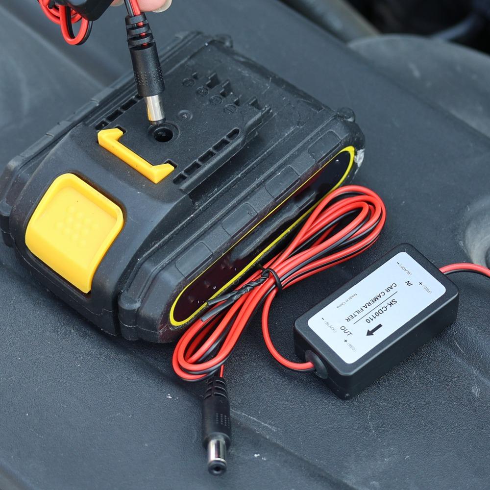 12V Anti-interference DC Power Relay Capacitor Filter Connector Auto Car Camera Filter for Car Parking Reverse Rear View Camera