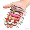 Lure bait10Color Wrapped Luminous Wooden Shrimp2.5No.3.0No.3.5Special Bionic Bait for Sea Fishing Bass and Red Snapper All-Purpo