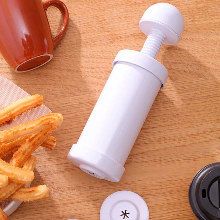 Churros-Maschine - tienda eurasia - Churrera - 8 Köpfe - Widerstandsfähiger Kunststoff - Leicht zu reinigen