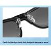 2 In 1 Optical Lens Sunglasses Lens Magnetic Clip Set Colorful Sunglasses Myopic Eyeglasses Metal Half-Frame Design
