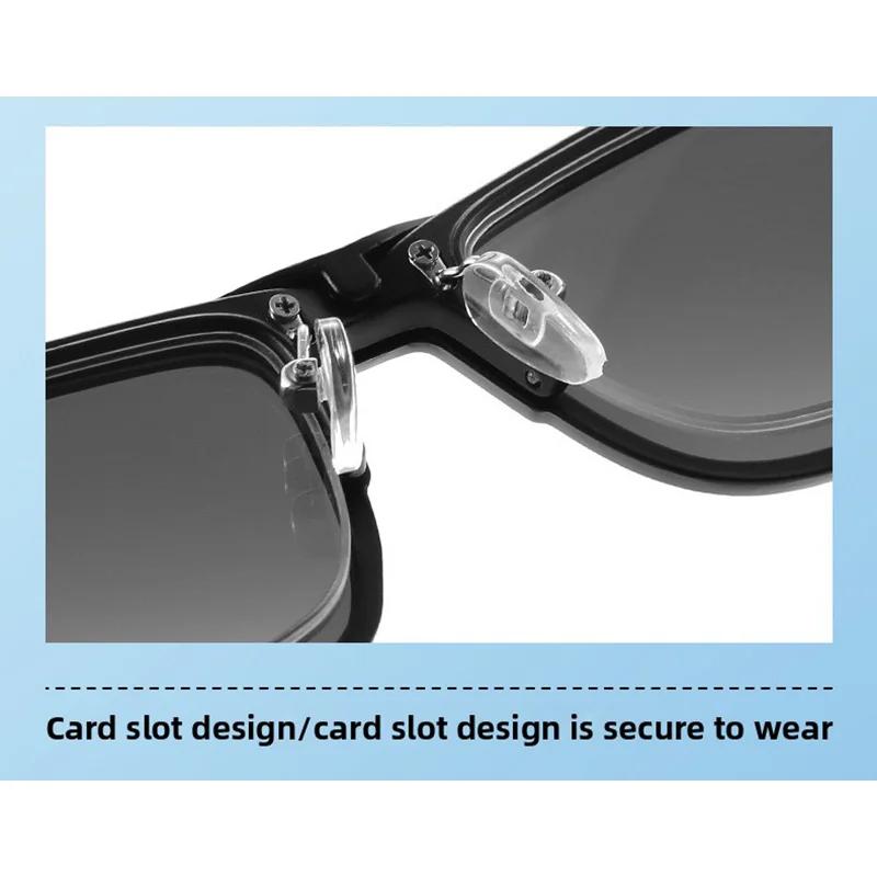 2 In 1 Optical Lens Sunglasses Lens Magnetic Clip Set Colorful Sunglasses Myopic Eyeglasses Metal Half-Frame Design