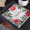 Christmas Printed Napkins - Festive Dining & Bakery Paper Napkins, Disposable Handkerchief Tissue for Home, Restaurant 20pcs/pack