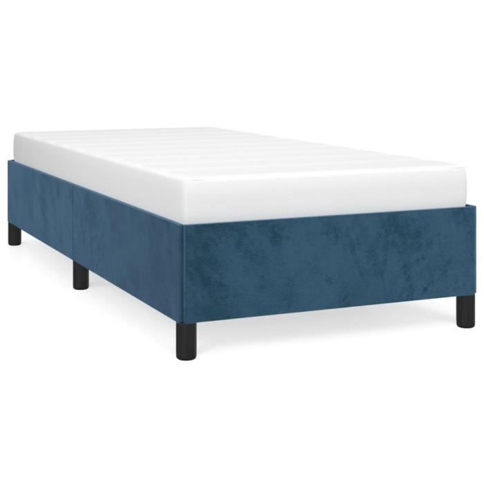 VidaXL Bed Frames Dark Blue 100x200 Cm Velvet347310