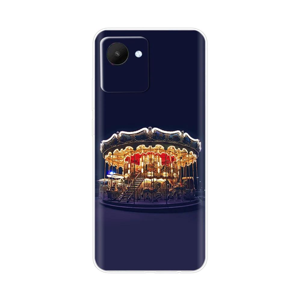 Etui Torba na Telefon Komórkowy Do Realme C30 Etui RealmeC30S Pokrowiec Do OPPO Realme C30S C30 s RealmeC30 Miękki Przezroczysty Silikonowy Tylny Pokrowiec