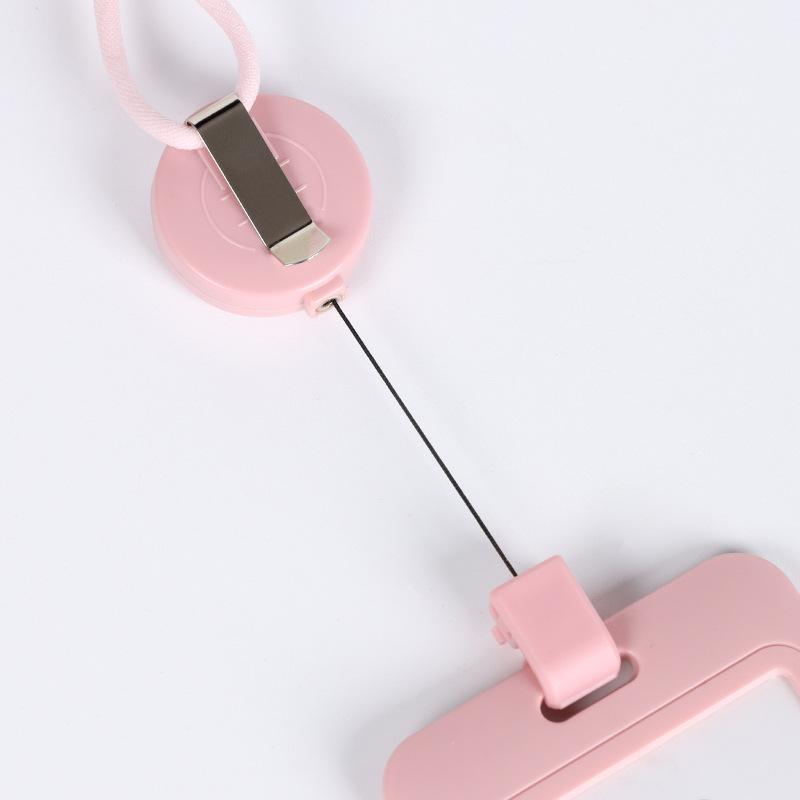 Retractable ID Card Holder with Lanyard, Hard Shell Badge Holder for Campus or Meal Cards