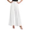 Damen lockere und lässige High-Waist gerade geschnittene Hose
