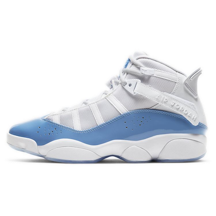 

Мужские кроссовки Air Jordan Jordan 6 Rings UNC белые Valor-Blue Ice-White CW7037-100