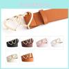 Modern Korean Style Heart Shaped Double Buckle Denim Belt For Fashionable Women