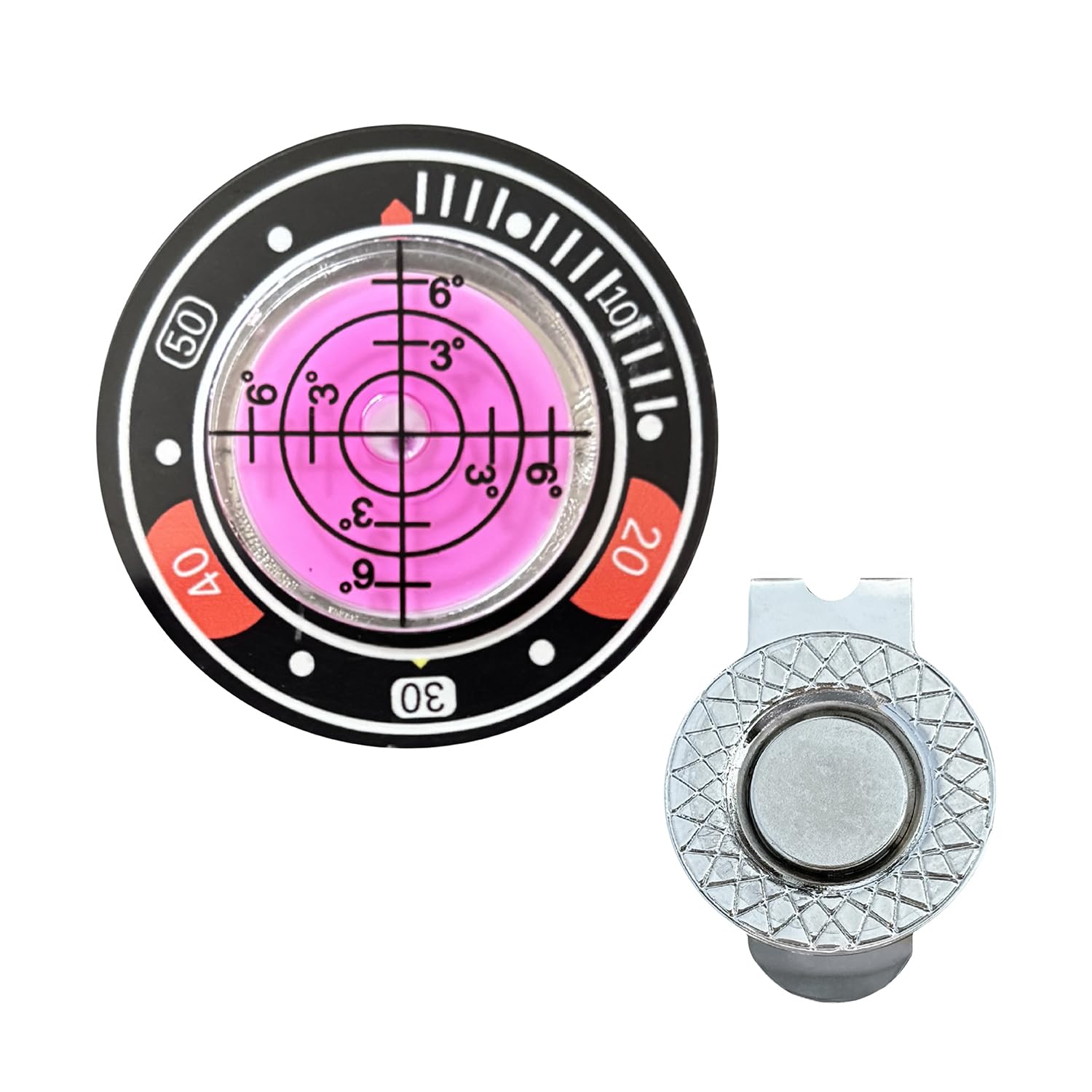 [Arena Leo] Golf Marker with Magnetic Cap Clip for Hats розовый